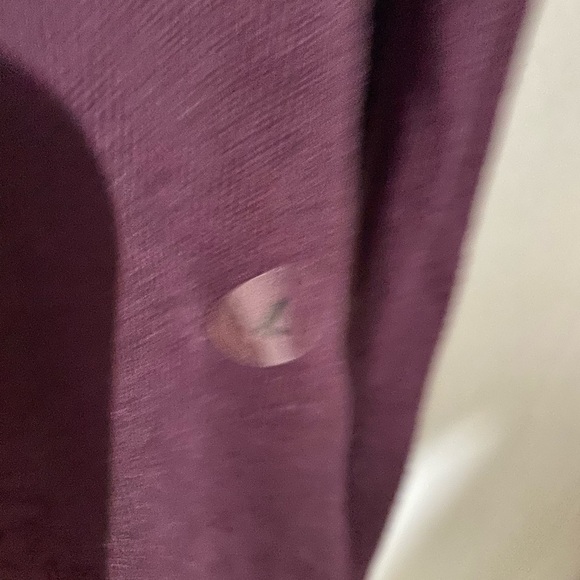 NWT New York & Co size large burgundy maroon v neck sweater‎ with pockets casual - Picture 2 of 9